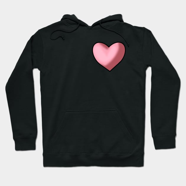 Pink Heart Hoodie by TheQueerPotato